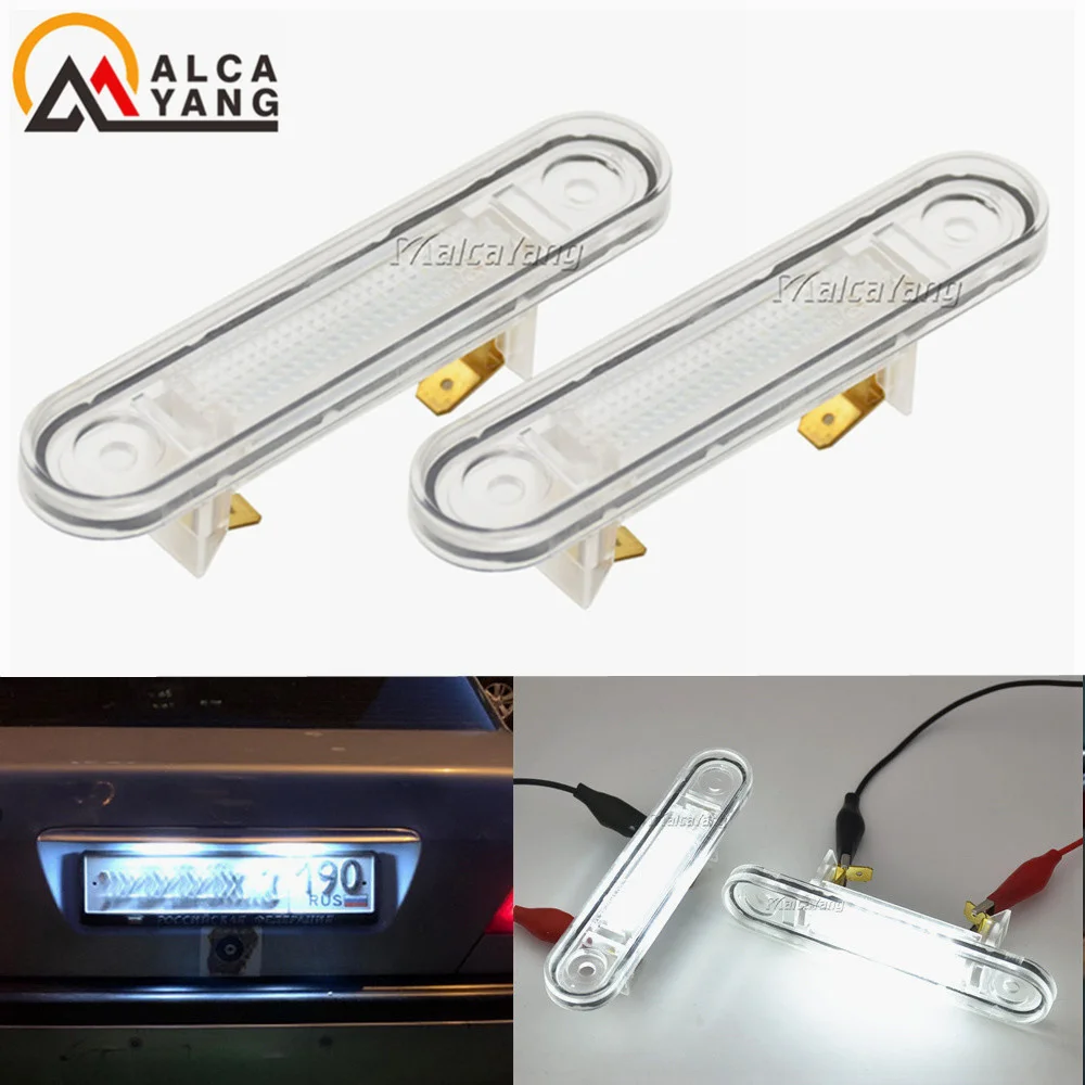 

2 шт. для Mercedes Benz E-Class W124 W201 C-Class W202 светодиодный светильник номерного знака, лампа номерного знака, автомобильные аксессуары A1248200256