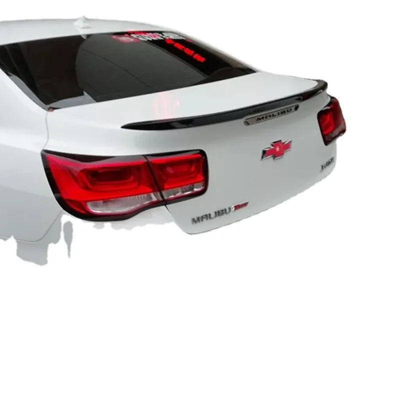 For Chevrolet Malibu 2012-2018 high quality ABS Plastic Unpainted Color Rear Spoiler Wing Trunk Lid Cover Car Styling