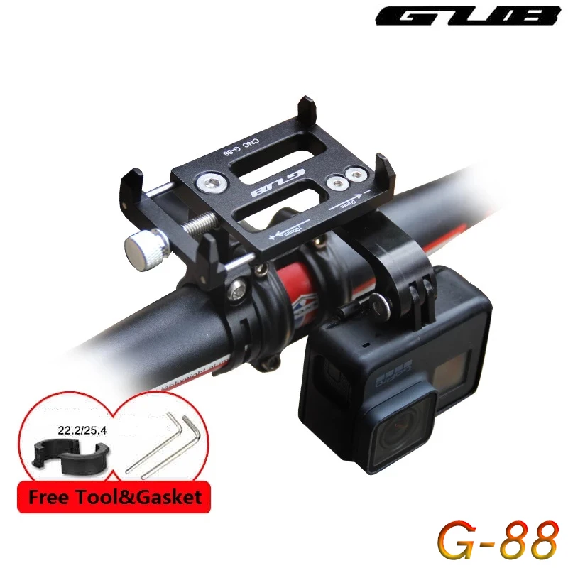 GUB New Free Rotation Bicycle Phone Holder Motorcycle 3.5 to 6.2 Inches Smartphone Bracket Cycling Universal Phone GPS Stand