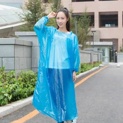 Rain Cover Portable Raincoat Disposable Outdoor Clear Raincoat Waterproof Hiking Camping Hood Carry A Hooded Rain Coat