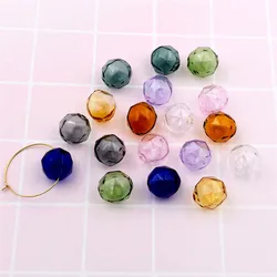 10pieces 16mm Glass Ball With Double Hole Globe Beads Hollow Glass Charms Jewelry Making Findings