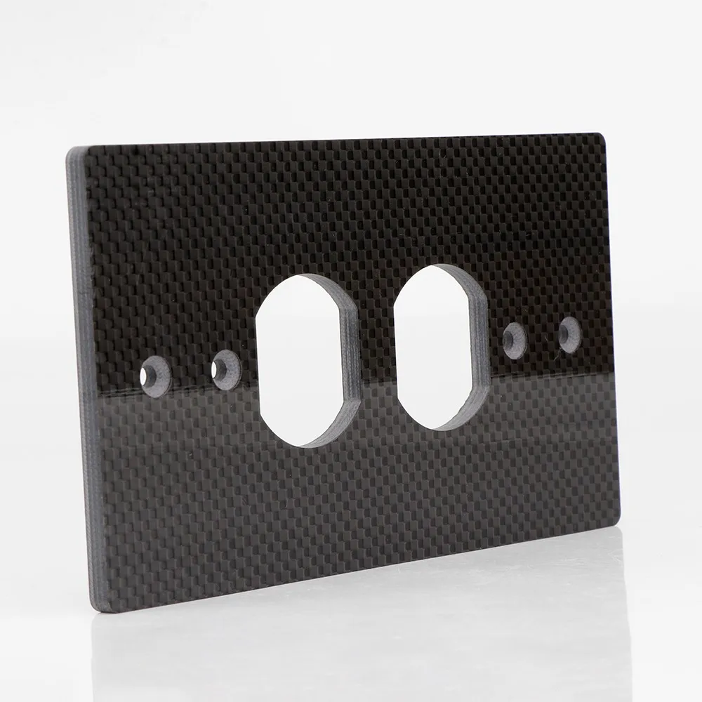 High End HiFi Carbon Fiber AC Power Duple Receptacles Wall socket Outlet Cover Plate CP150 / CP86