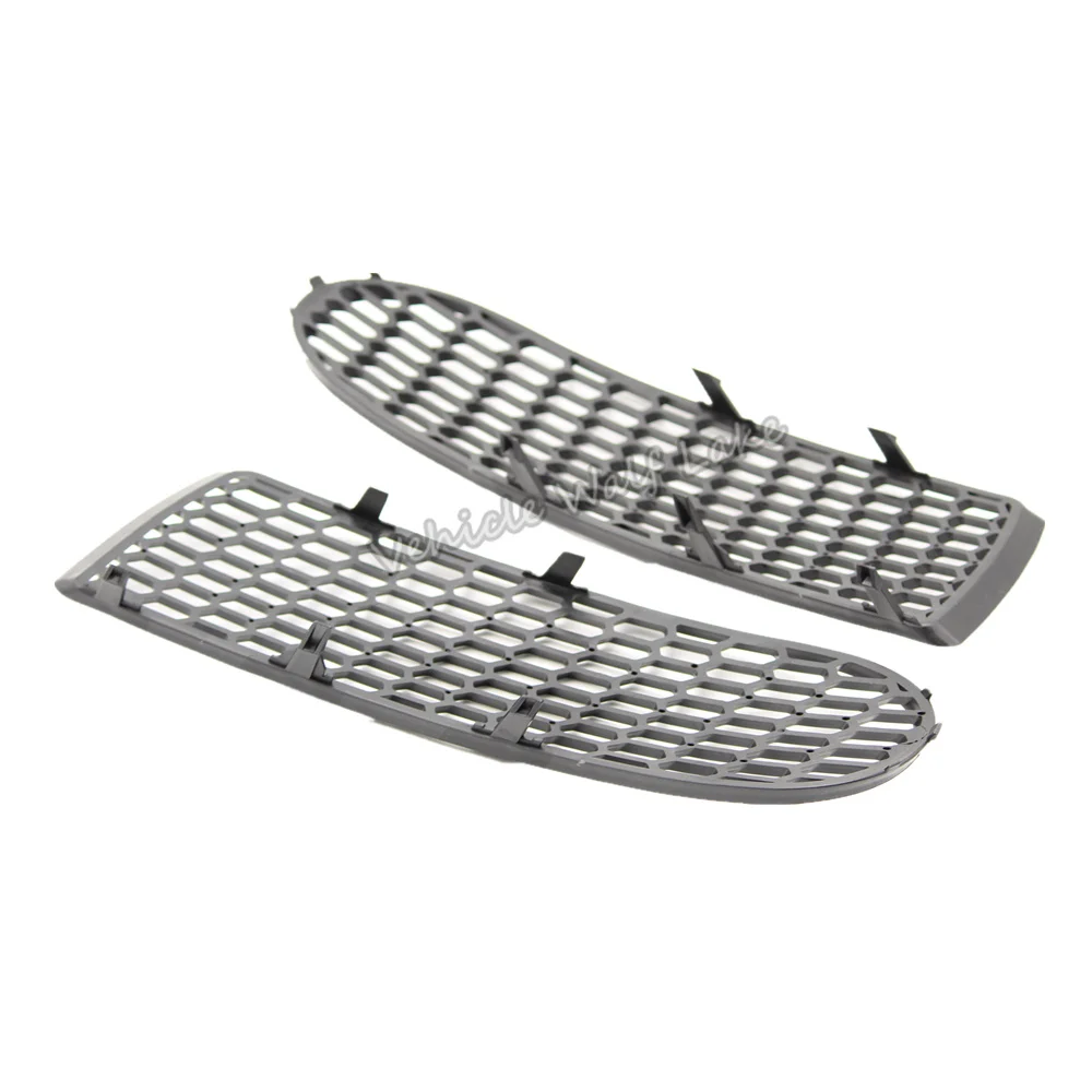 3pcs Car Light Grille For VW Beetle 2006 2007 2008 2009 Car Front Bumper Fog Lamp Fog Light Cover And Lower Center Grille