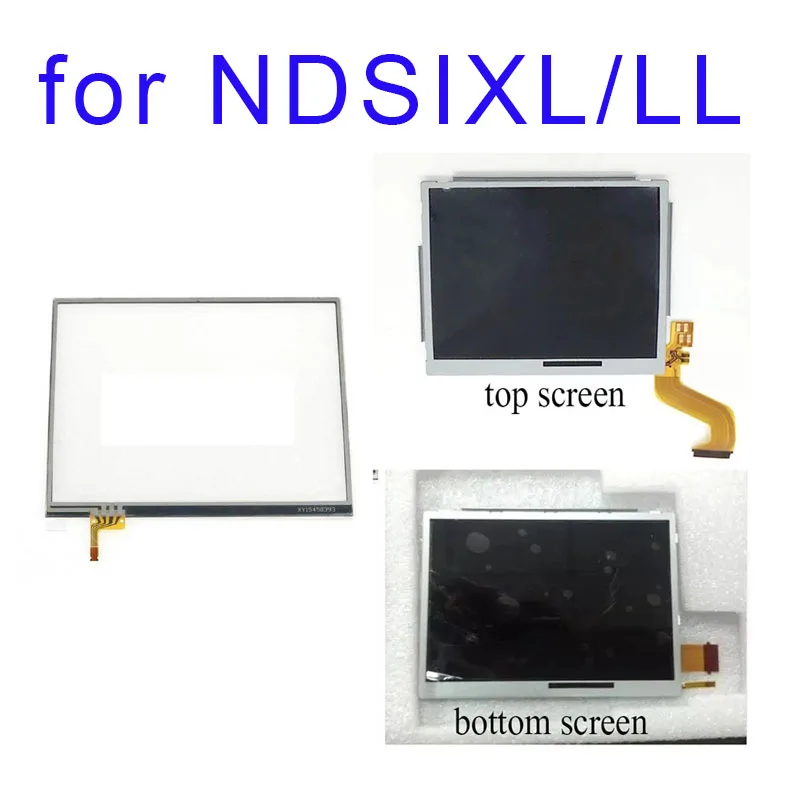 For NDSIXL LL Replacement Touch Screen Digitizer Panel & Top Upper / Lower Bottom LCD Display Screen For NDSILL XL