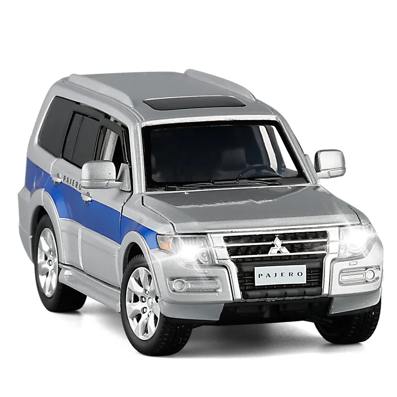 Hot 1:32 alloy pull back Pajero V97 car model,high simulation off-road vehicle toy,6-door design,free shipping