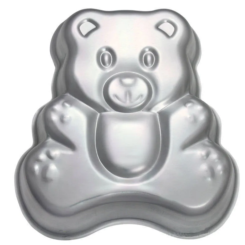 3D Cartoon Bear Fondant Cake Pan Anode Aluminum Alloy Chiffon Cake Molds DIY Western Food Baking Decorating Tools