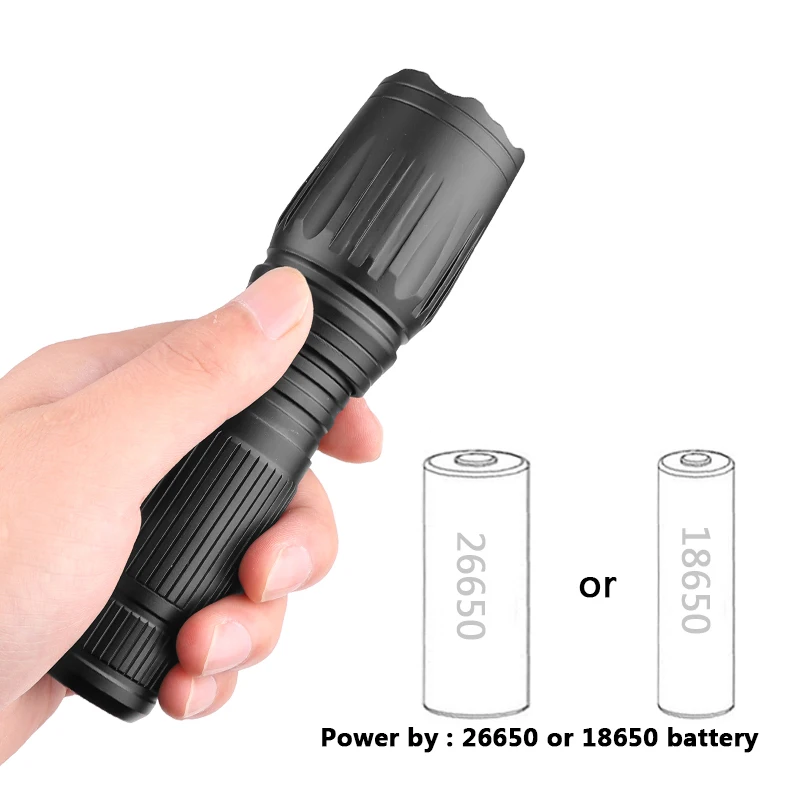 XHP50.2 4-core High Quality Led Tactiacl Flashlight Ultra Bright Waterproof Torch Zoomable 5 Modes 18650 26650 Battery Lantern