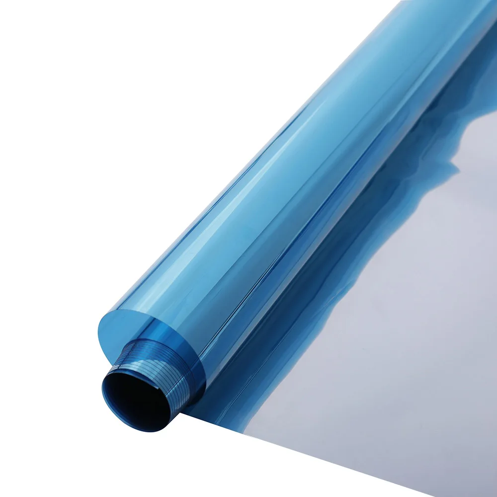 

HOHOFILM 0.75X15M Blue&Silver Mirrored Window Film Glass Sticker One Way Sticker adhesive Reflective Heat Insulation