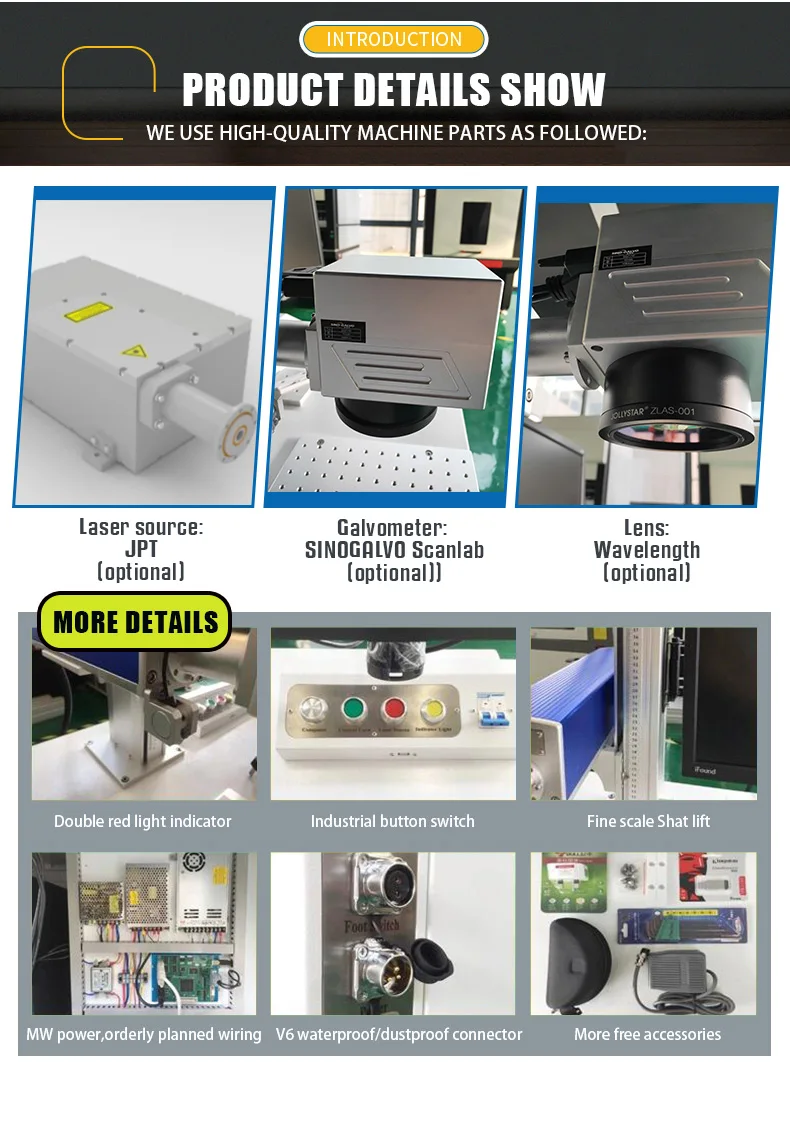 3W UV Macchina Per Marcatura Laser 110x110mm Macchina Per Incisione Laser Marker