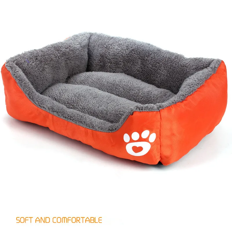 Soft Pet Bed Warming Puppy Bed House Soft Material Nest Dog Baskets Winter Warm Kennel For Cat Puppy Supplies