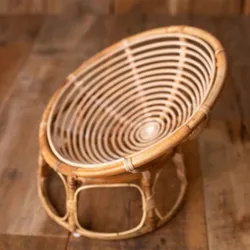 Newborn Photography Props Handmade Bamboo Basket Vintage Chair Photo Shooting Posing Sofa for Boys Girls Baby Fotografia Props