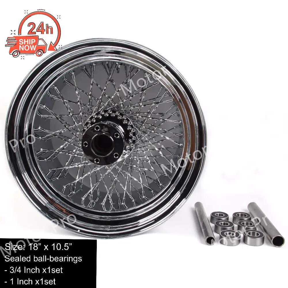 1 PCS FOR Harley Davidson FLSTC FAT BOY Stainless Steel Motorcycle Rear Wheel Rim Chrome Custom conversion