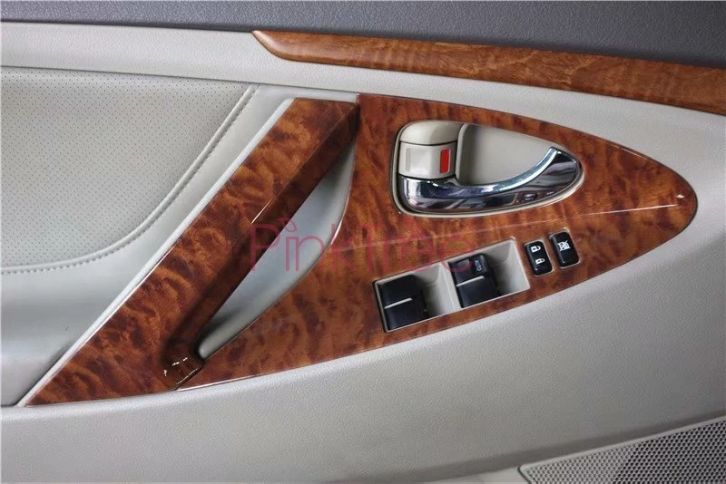 Interior Wooden Color Interior Moulding Trims Panel Frame  For Toyota Camry 2006 2007 2008 2009 2010 2011 Styling Accessory