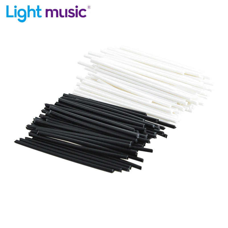 20pcs Guitar Side Dot Markers Rods Fretboard Position Marker Inlay Dots Guitar Fingerboard Position Marker Black/White 1.5/2.0mm