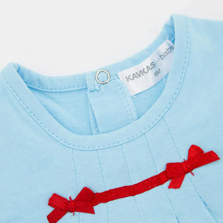 Honeyzone Baby Girl Dress Infant Cute Cartoon Sleeveless Blue Princess Summer Lange A-Line Cotton Children Soft Clothe Petticoat