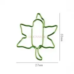 12pcs Maple Leaf Paper Clip Cartoon Shape Pin Paper Clip Plant Paper Clip Paper Clip Bookmark Cute