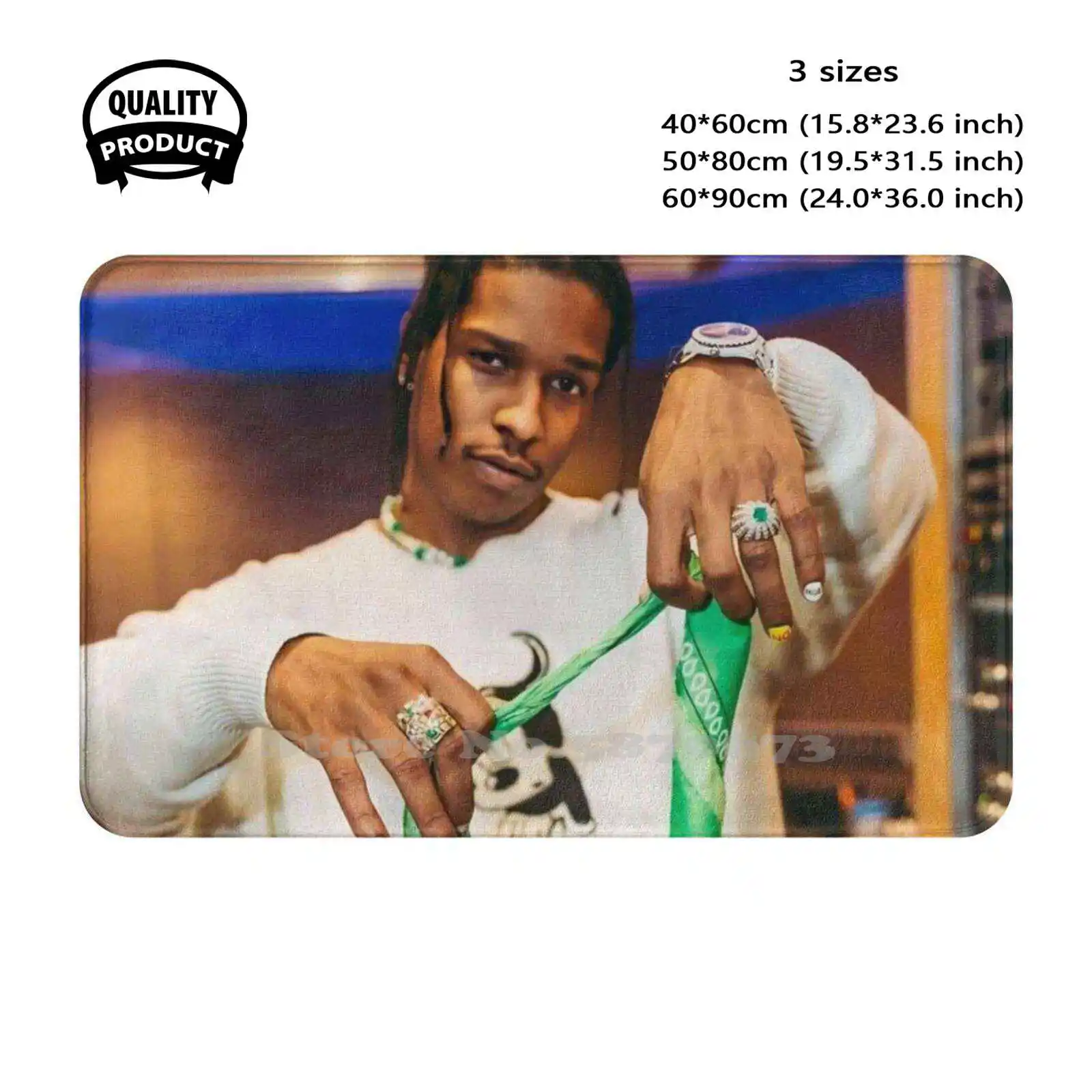 Rocky Soft Cushion Home Carpet Door Mat Car Rug Rocky Music Tyler Rapper Hip Hop Man Sing Song Explorepage Hypebeast Trap