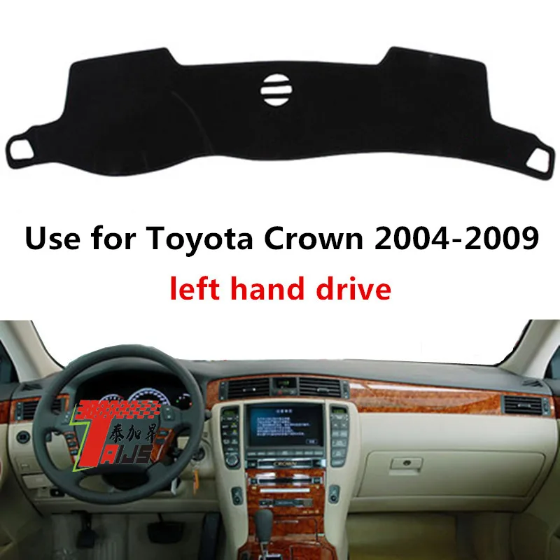 TAIJS Factory Sport 3colors Polyester Fibre Car Dashboard Cover For TOYOTA Crown 2004-2009 Left hand drive