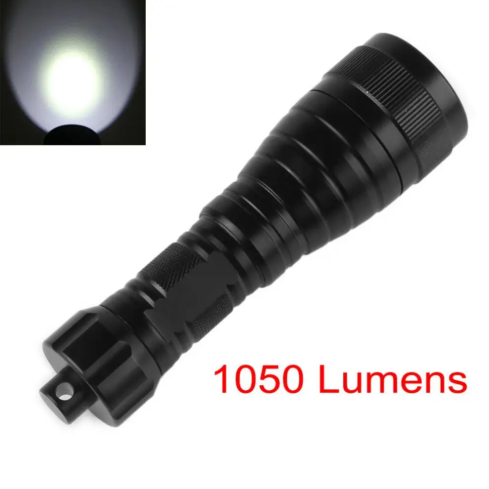 Waterproof High Power Underwater 150m 1050 Lm Handheld Diving Flashlight Lamp Torch