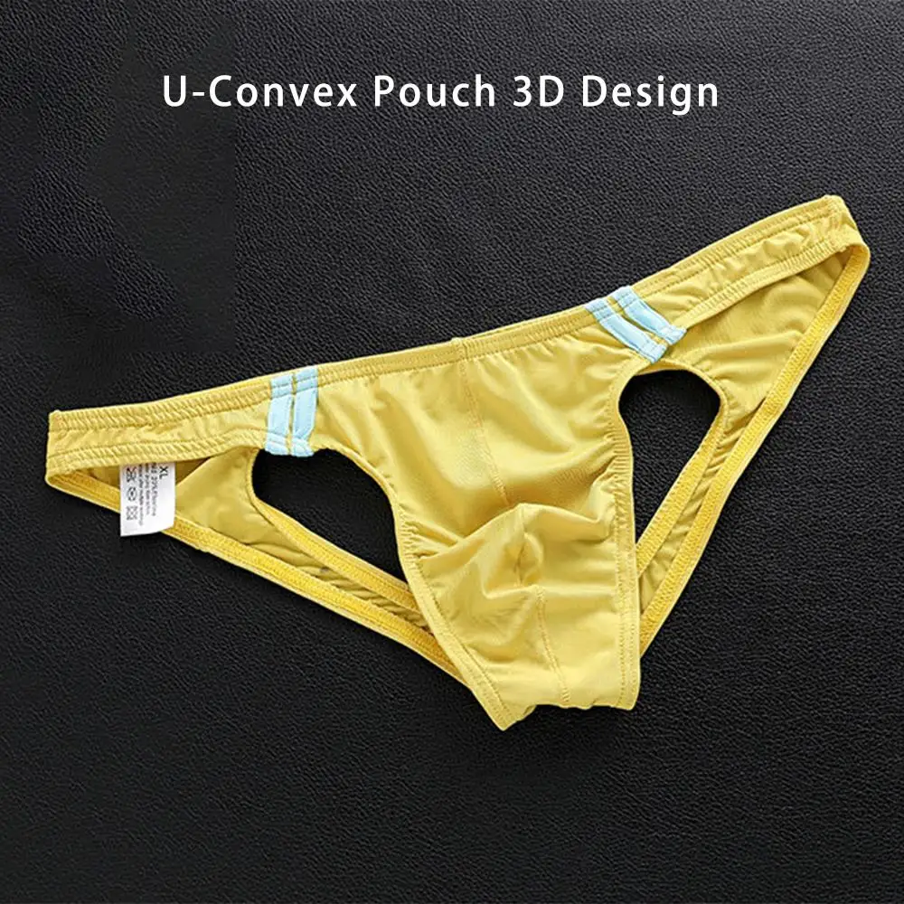 Open Butt Underwear Men\'s T-Back G-String Briefs Jockstrap Panties Breathable Tangas Thong Lingerie Erotic Underpants