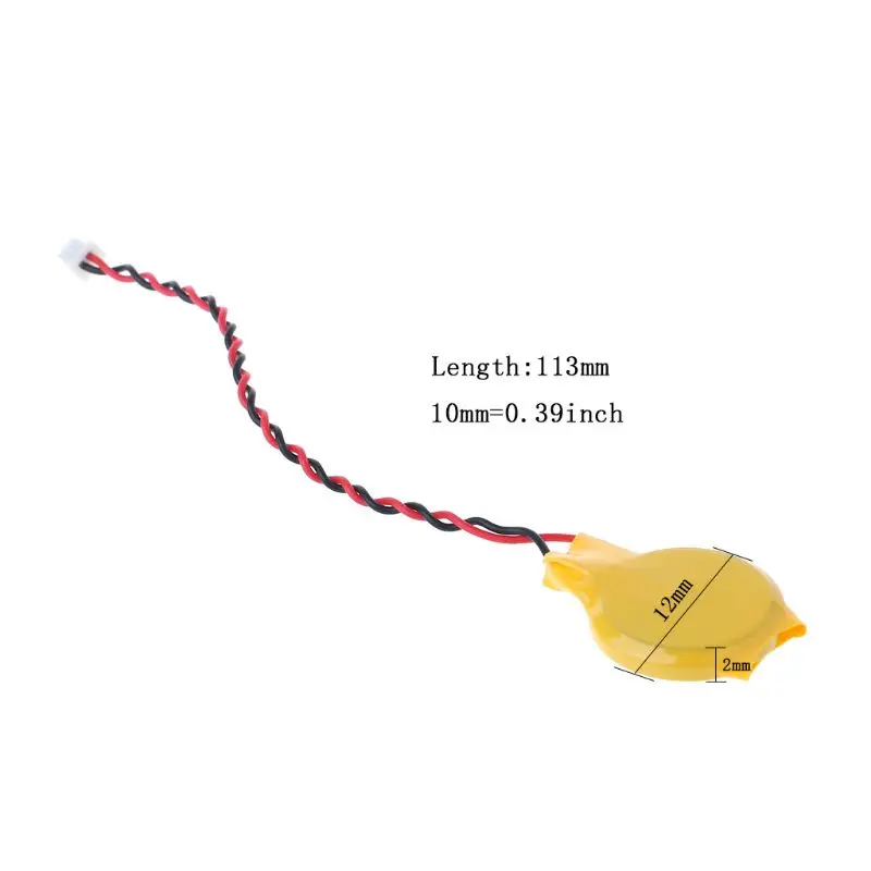 5 قطعة CR2032 2032 بطارية مع سلك تفكيك بطارية سلك 2 دبوس محمول اللوحة BIOS CMOS البطارية #2