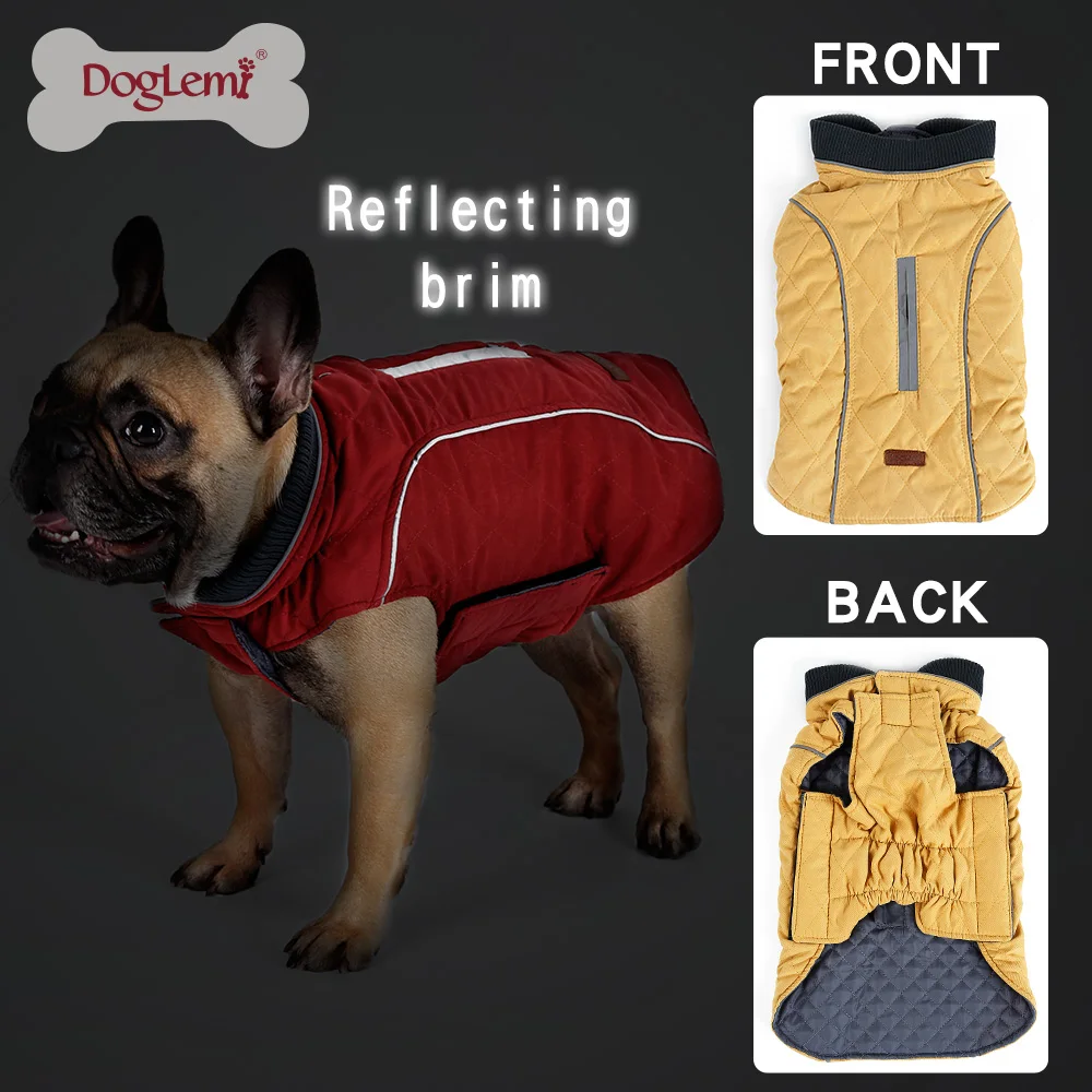 Large Pet Dog Jacket Winter Warm Dog Clothes For Labrador Waterproof Big Dog Coat Chihuahua French Bulldog Outfits Pet Product