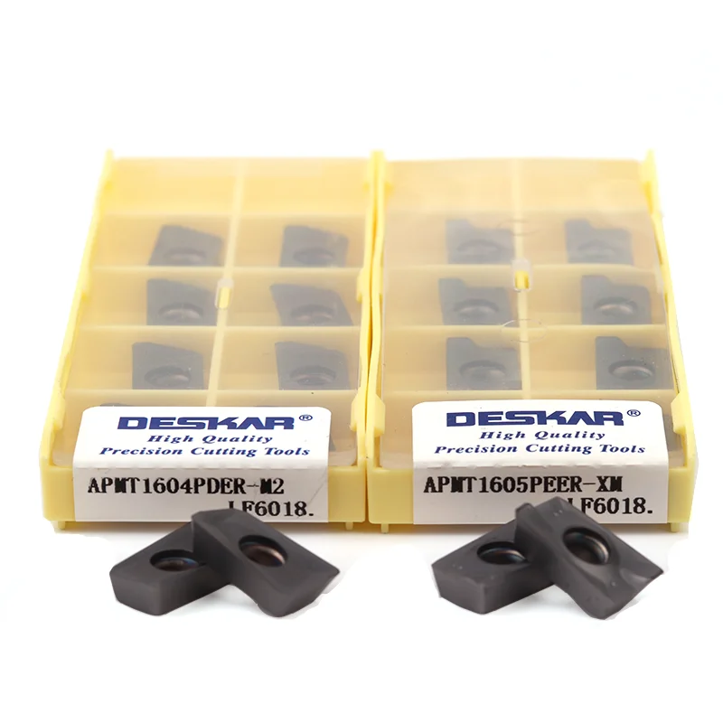 Imagem -05 - Pder m2 h2 xm Lf6018 Apmt1605 Peer Deskar Cnc Torno Fresagem Torneamento Ferramenta Apmt Inserções de Trituração para Aço Inoxidável 10 Peças Apmt1604