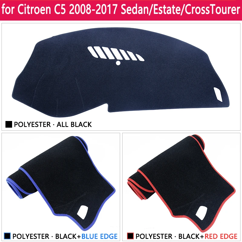 for Citroen C5 2008 2009 2010 2011 2012 2013 2014 2015 2016 2017 MK2 Anti-Slip Mat Dashboard Cover Sunshade Dashmat Accessories