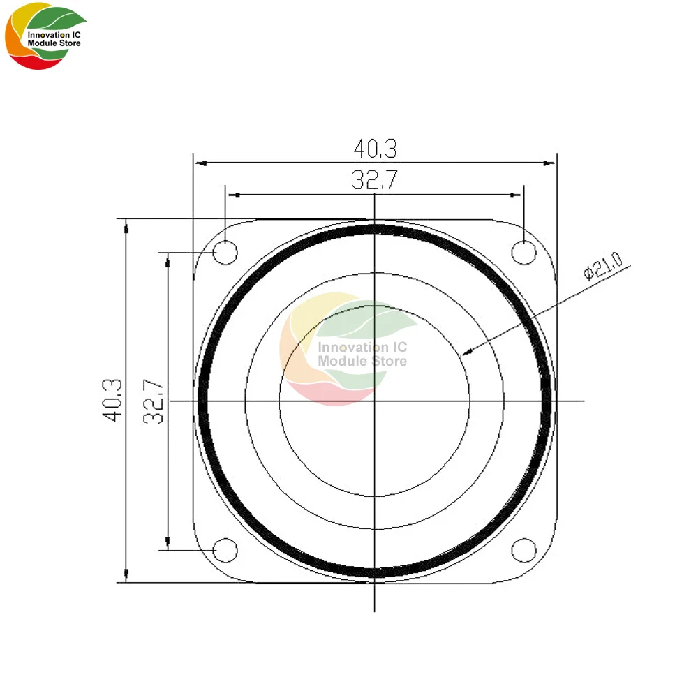 40mm 1.5 Inch Inner Magnetic Speaker 4 Euro 3W Bass Multimedia Speaker Small Speaker Small Speaker With Fixed Hole Free Shipping