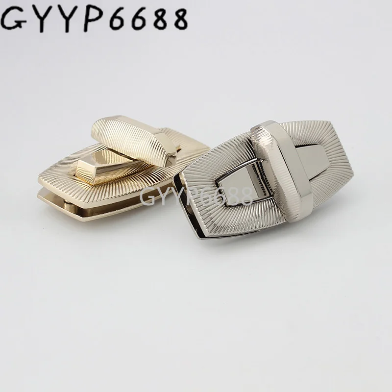 1-5sets 2 colors 57x27mm metal rectangle turn lock for briefcase suitcase twist lock purse hardware bag accessories