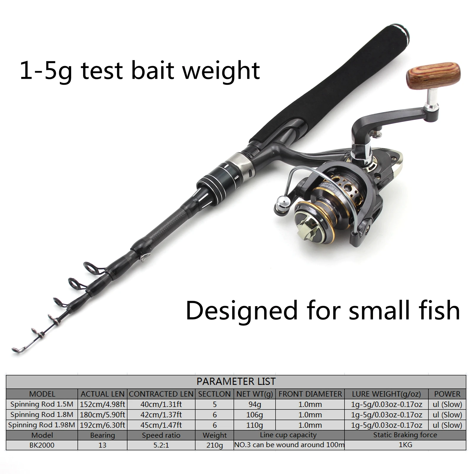 NEW 1.5M 1.8M Ultra light Rod Reel Combos ul power Slow Telescopic Spinning Fishing Rod Lure 1-5g mini fishing rod set pesca