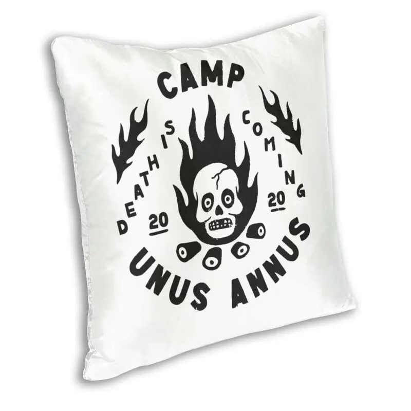 Camp Unus Annus Logo Cushion Covers Polyester Memento Mori Ethan Markiplier Mark Pillow for Sofa Square Pillowcase Home Decor