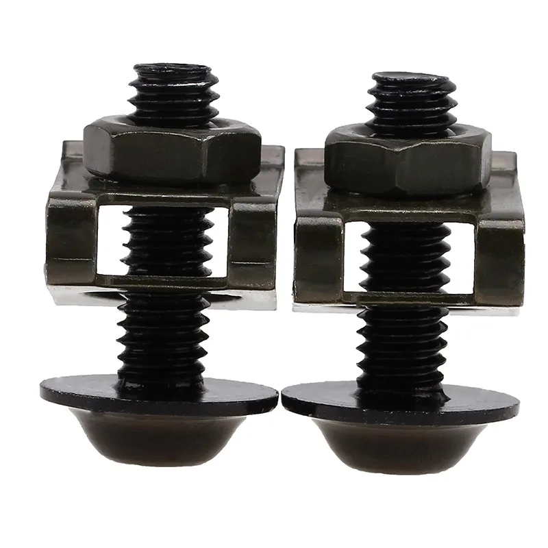 10Pcs/Lot Universal M6 6mm Motorcycle Fairing Body Bolts Nuts Scooter Spire Speed Fastener Clips Screw Spring Bolts Nuts 2019
