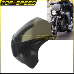 Motorbike ABS Plastic Headlight Fairing Plexiglas Windshield 5-3/4