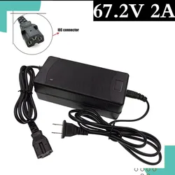 67.2V 2A lithium battery charger for 60V lithium-ion battery charger with computer connector IEC connector