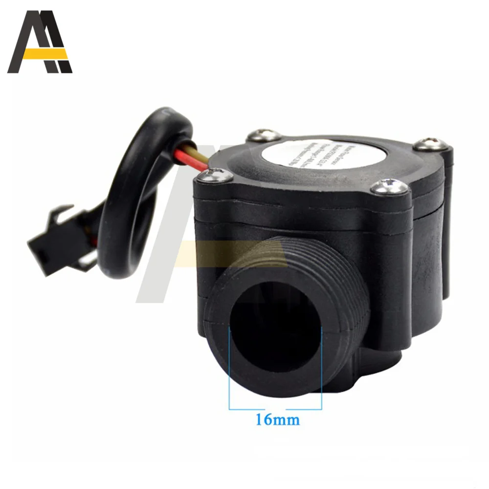 12V Water Flow Sensor DC 5-24V 1-60L/min Flowmeter Hall Flow Sensor Water Control Liquid Flow Sensor Switch 1.75MPa DN25