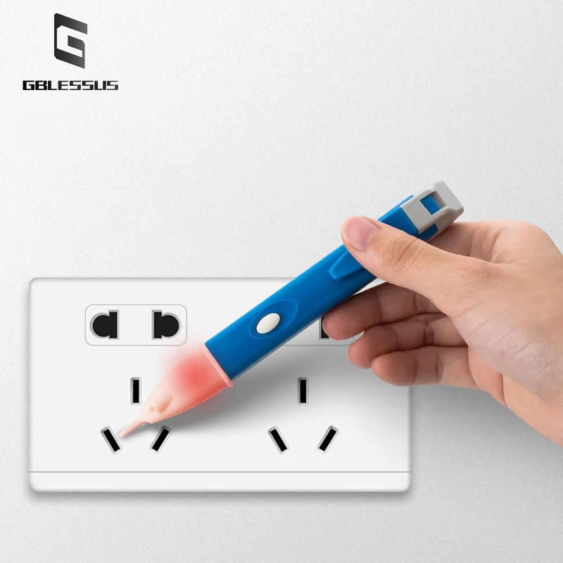 1pcs Intelligent Electric Tester 1AC-D Multifunctional Non-contact Induction Automatic Line Detection LED Alarm Sound 90-1000V