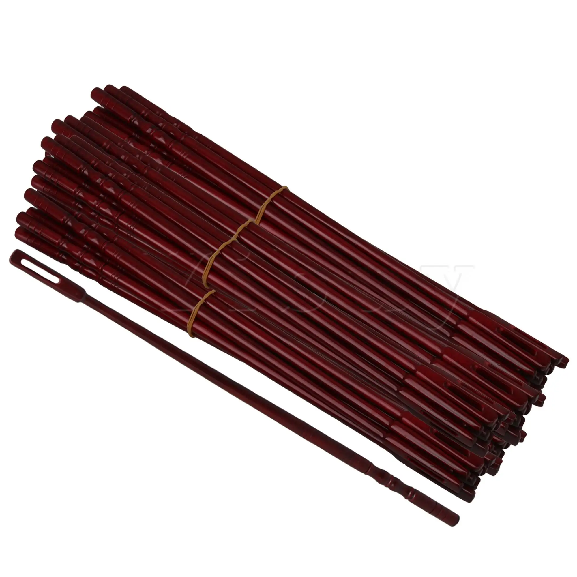

Yibuy 50 x Cleaning Black Maple Wood Flute Cleaning Rod Wood Flute Stick 35cm