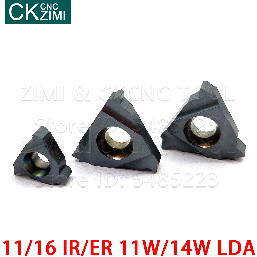 11IR 16IR 16ER 11W 14W LDA Indexable Insert Threading Pisau CNC Lathe Menghidupkan Alat Insert untuk Stainless baja dan Baja