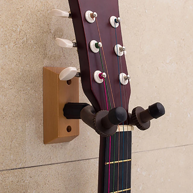 Guitar Hook Bakelite Guitar Ukulele Wooden Seat Hanger Guitar Wooden Base Wall Hook Guitar Accessories