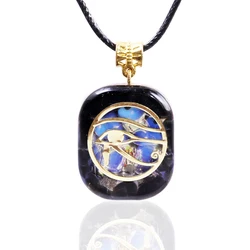 Orgonite Crystal Necklace Eye Of Horus Egypt Protection Pendant Ancient Egyptian Symbol Of Protection