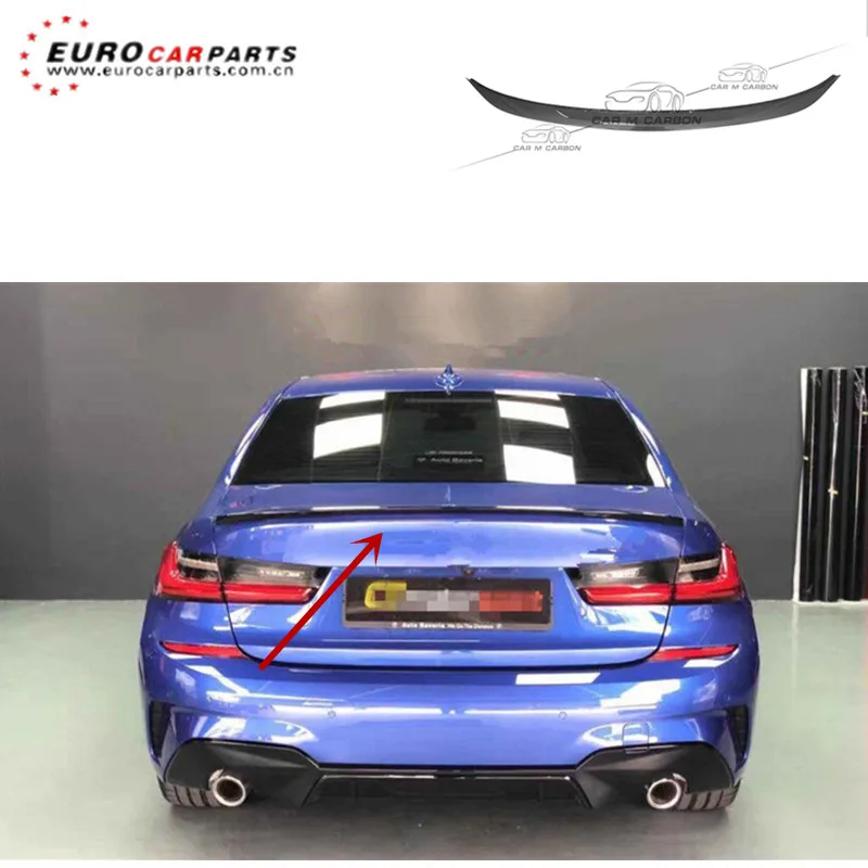 

Christmas gift 3S G20 MP style body kit rear wing fit for dry carbon fiber material G20 rear spoiler
