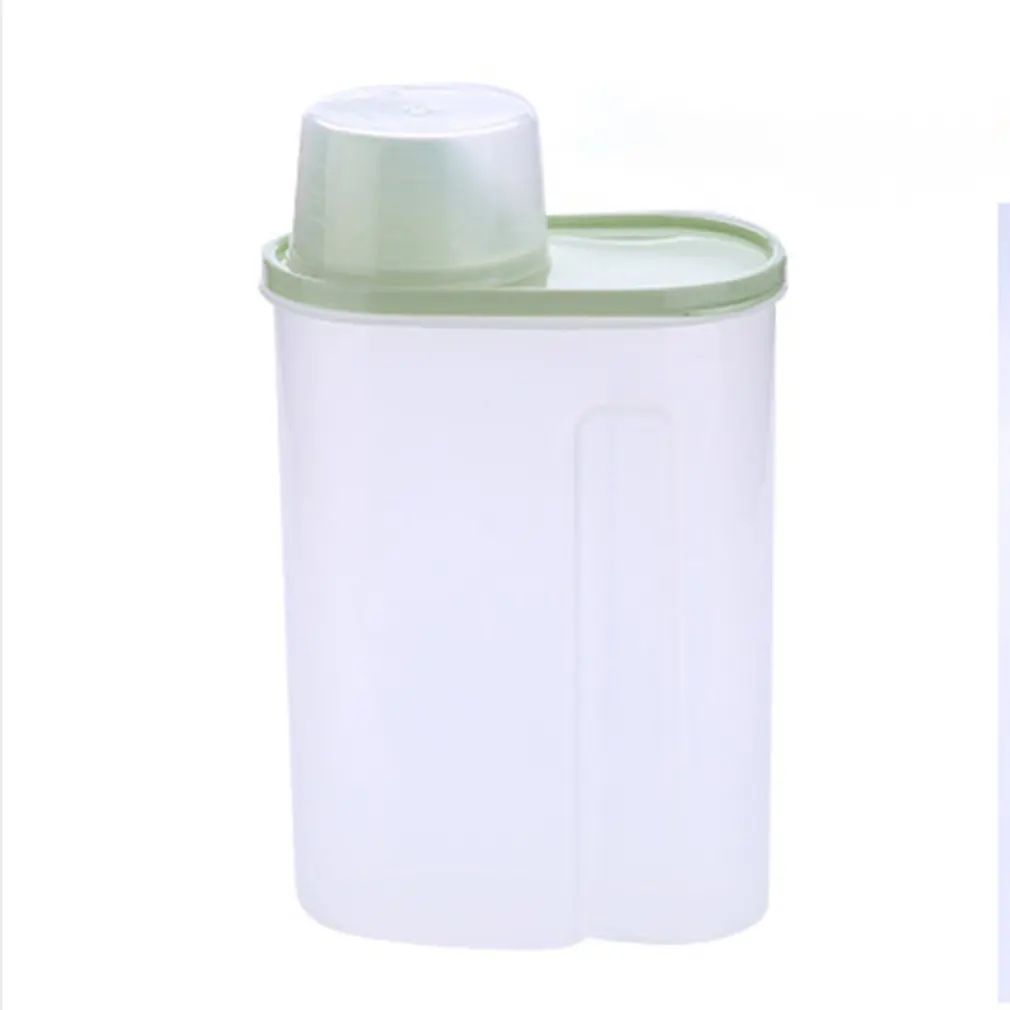 Kitchen Storage Box Food Storage Container Plastic Transparent Large Capacity Kitchen Seal Ring Grain Tank Random Color