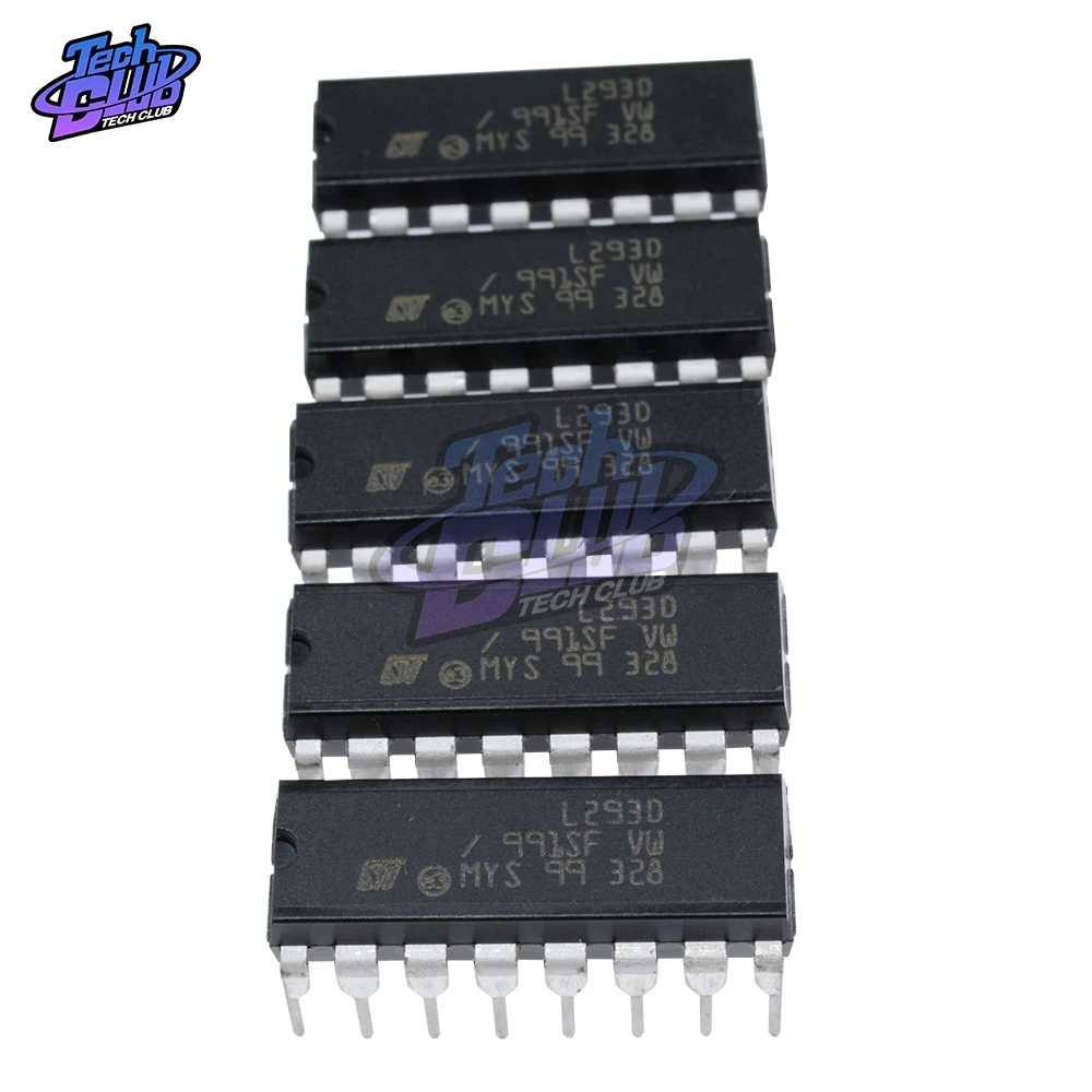 10PCs L293 L293D DIP DIP16 DIP-16 IC Motor Driver Drive Chip PAR Push Pull 4 Four Channel Module IC Chips