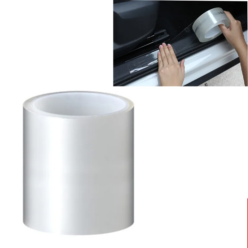 Universal Door Edge Rim Protective Car Stickers Car Anti-collision Strip Nano Tape Scratchproof Car Threshold Transparent Film