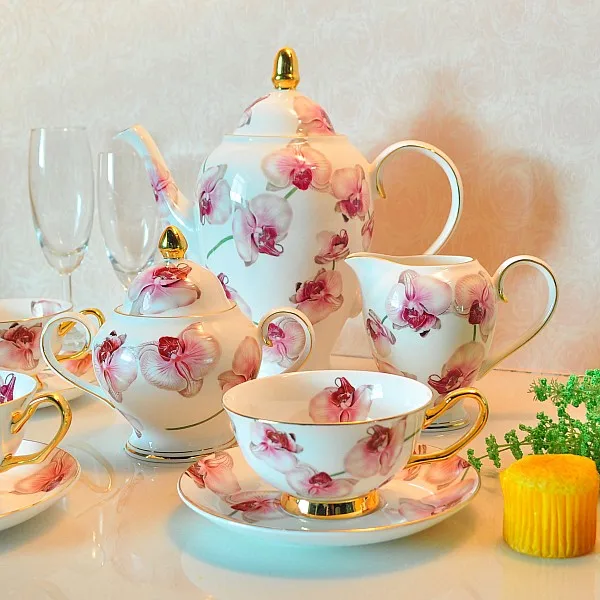 

Bone China coffee set and saucer gift set english tea set