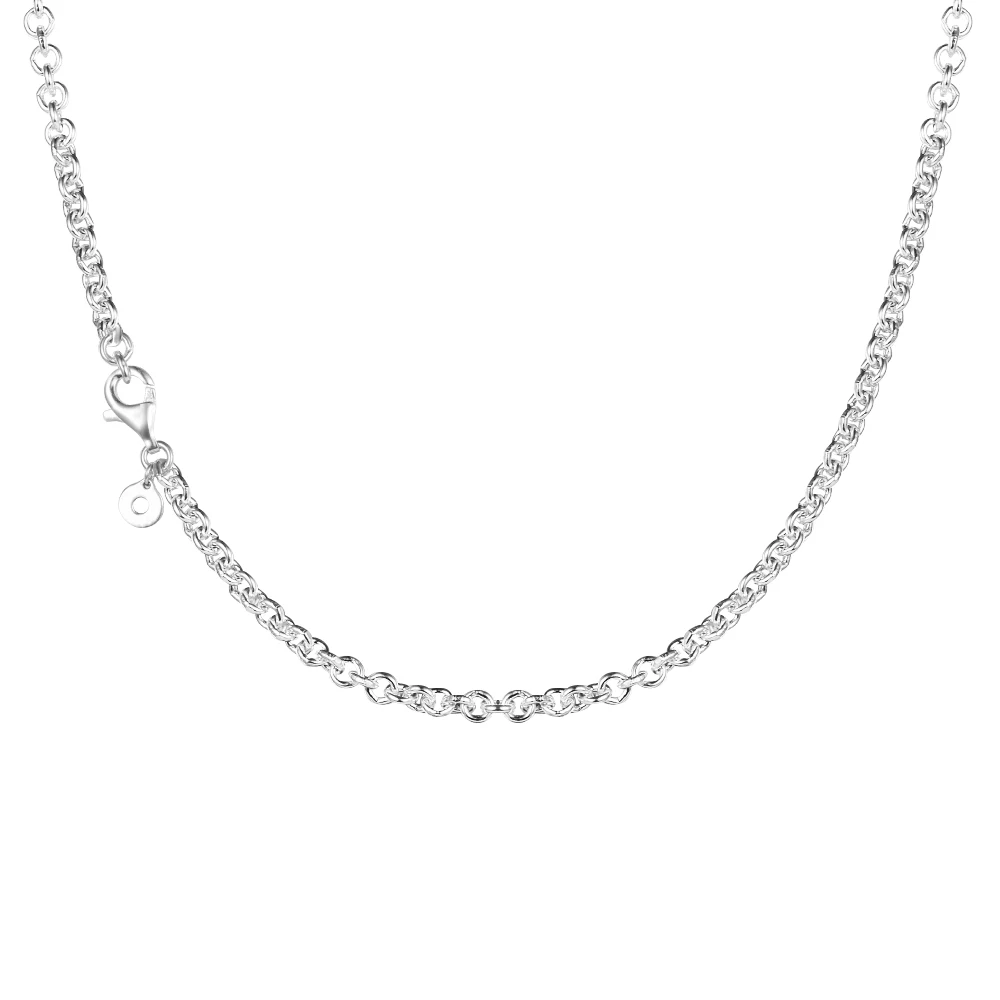 

Thick Cable Chain Necklace Femme Argent 925 Sterling Silver Necklaces for Women Jewelry Teen Girls Gift Collares