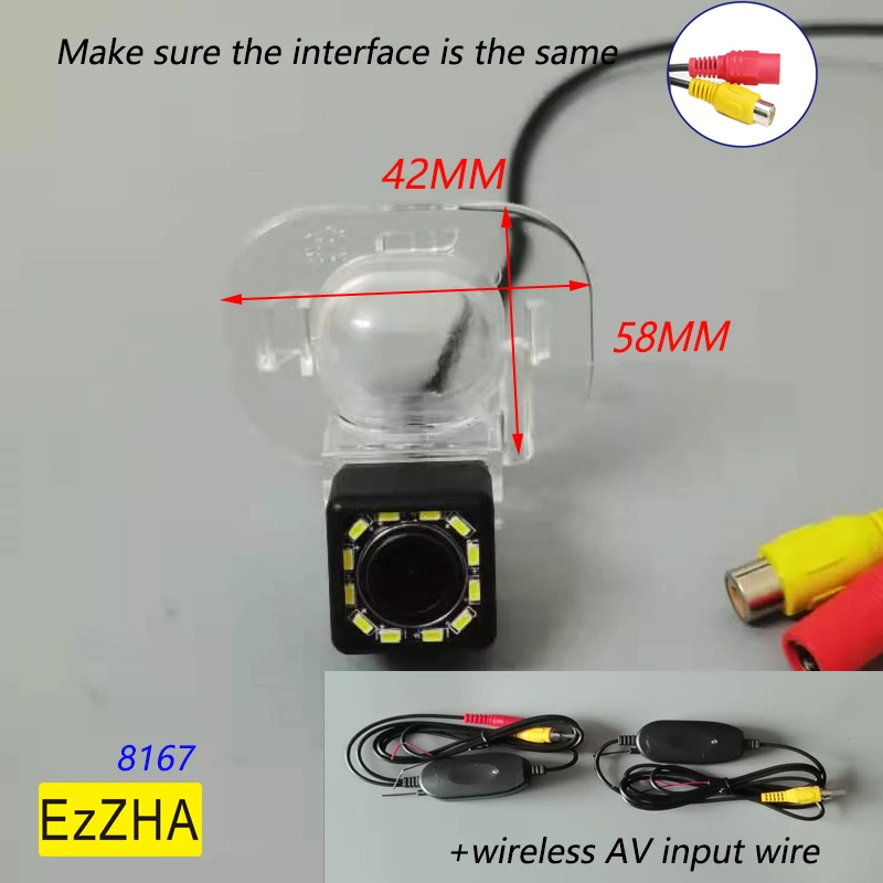 

Автомобильная Водонепроницаемая камера заднего вида, 4 светодиода, CCD, ночное видение, HD, для Hyundai Verna Solaris Sedan, KIA FORTE 2009-2011