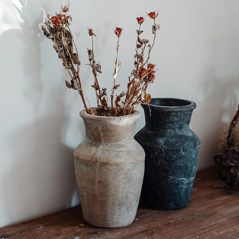 Handcrafted Terracotta Flower Vase for Home Decor