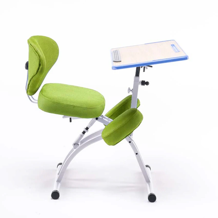 YDM-1458-1 Adjustable Desktop Tablet Training Chair With Writing Board Adjustable Height Angle Lifting Chair With Mesh Backrest